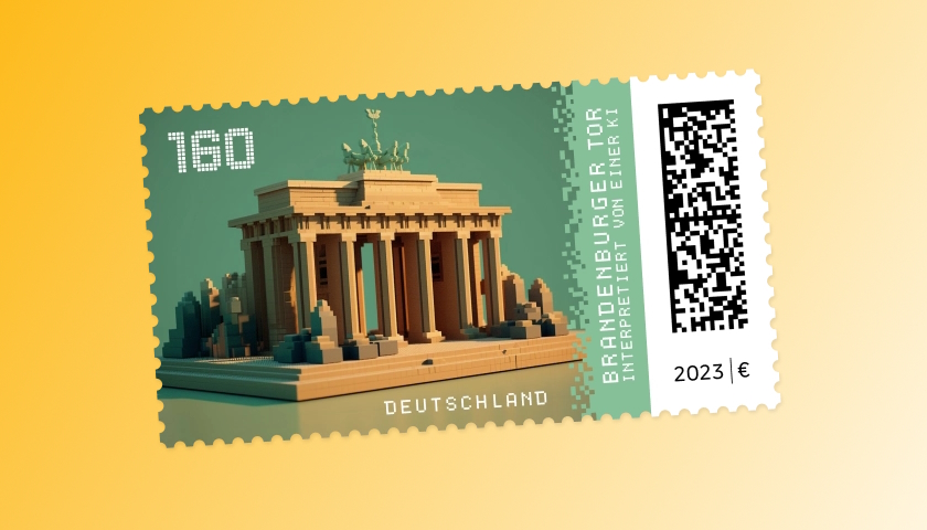 Die erste Deutschland-Krypto-Briefmarke
