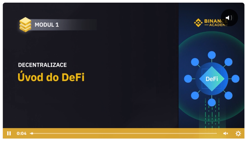Modul Úvod do decentralizovaných financí