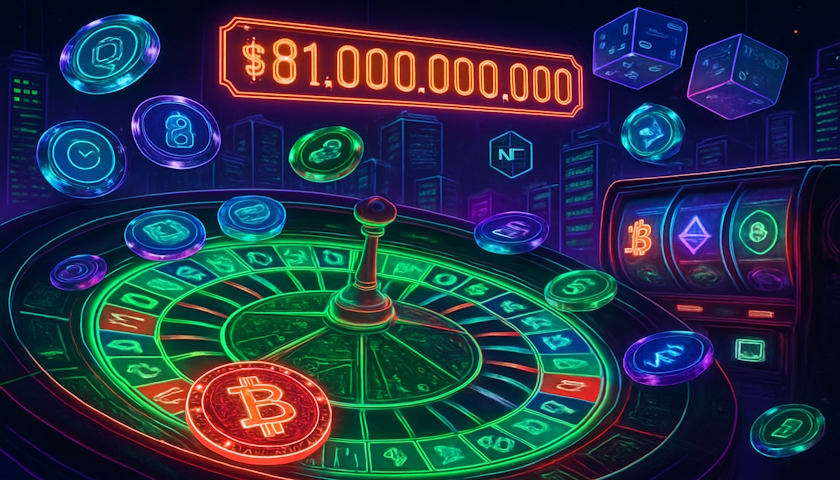 Příjmy krypto kasin dosáhly v roce 2024 částky 81 miliard dolarů navzdory globálním omezením
