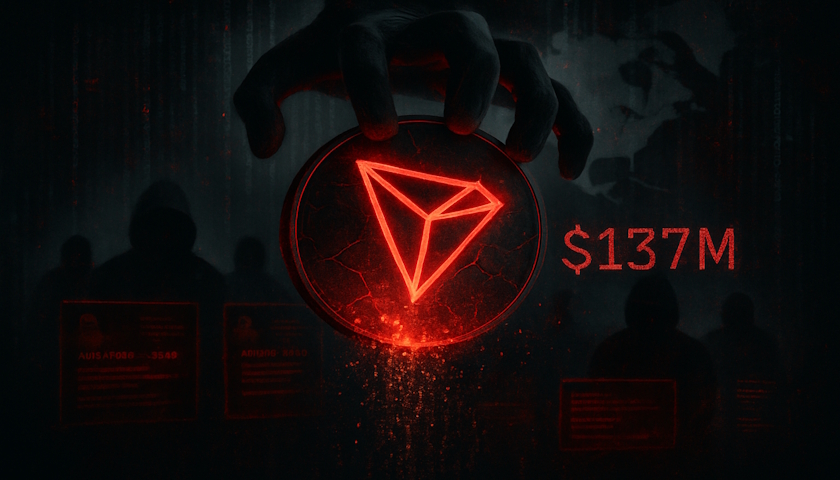 Severokorejští hackeři ukradli 137 milionů dolarů uživatelům TRON během jednodenního phishingového útoku